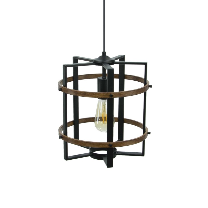 Suspension en métal et métal effet bois - ROOLI