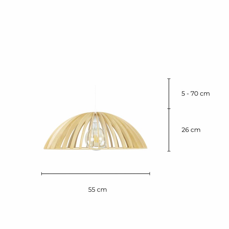 Suspension en lamelles de bois  - SONIGO PM