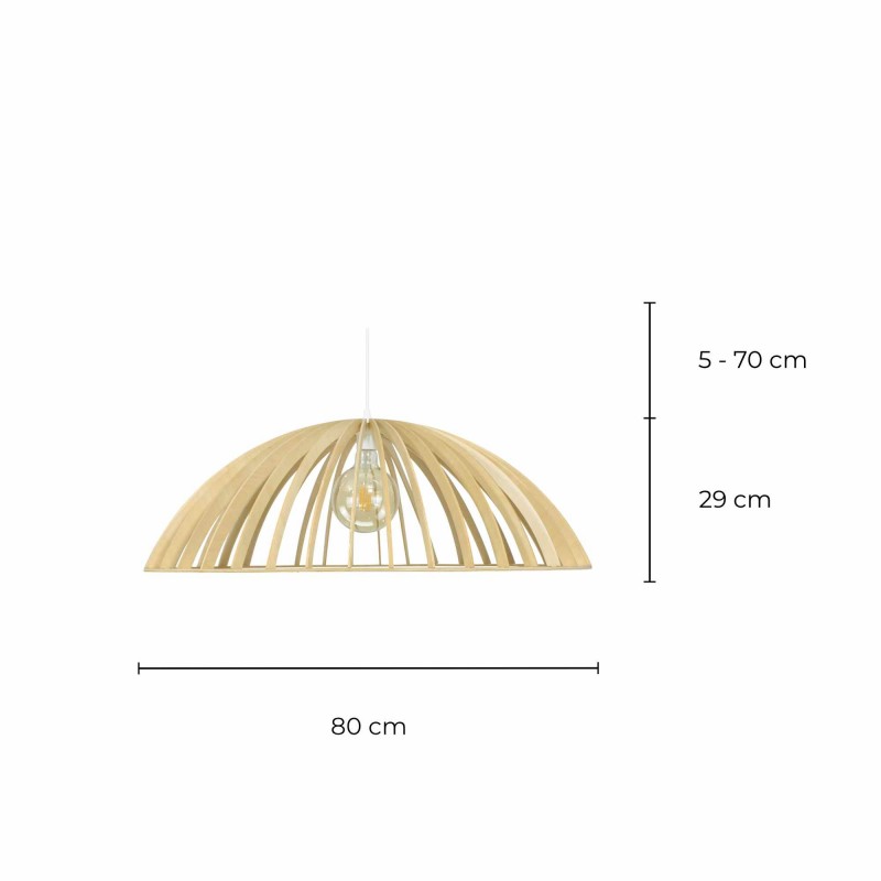 Suspension en lamelles de bois - Grand modèle - SONIGO