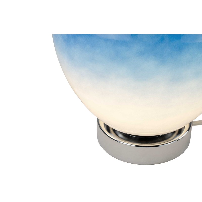 Lampe à poser en verre effet dégradé et métal style Space Age - ELARIS