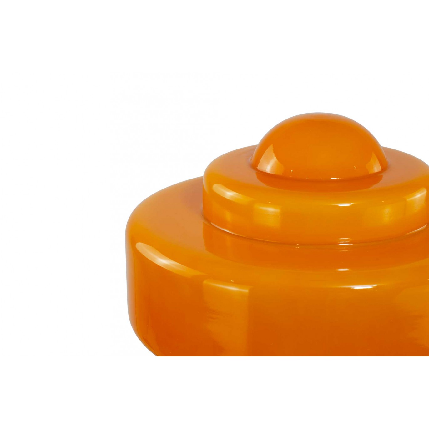 Lampe à poser en verre coloré et métal chromé - ZENI