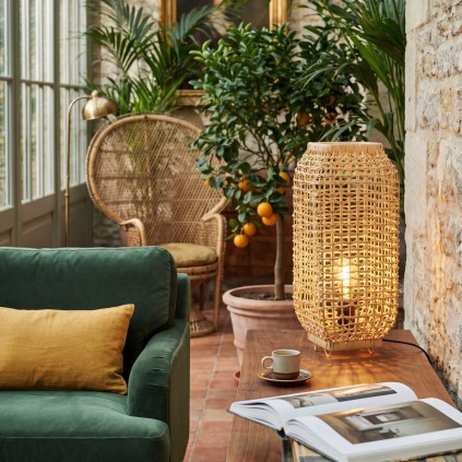Lampe à poser en rotin naturel - AMBA GM