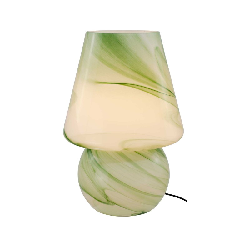 Lampe à poser XXL en verre effet marbré - VOLPA