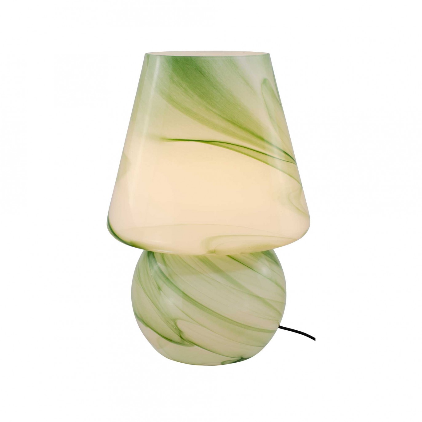 Lampe à poser XXL en verre effet marbré - VOLPA
