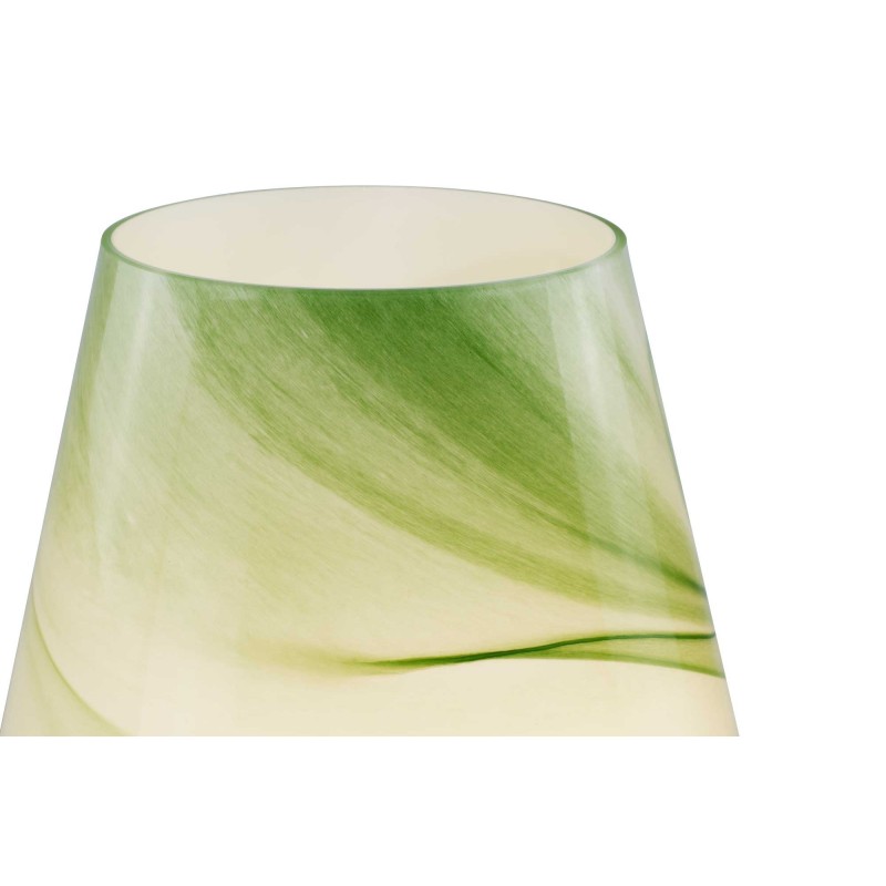 Lampe à poser XXL en verre effet marbré - VOLPA