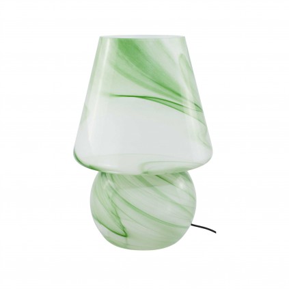 Lampe à poser XXL en verre effet marbré - VOLPA