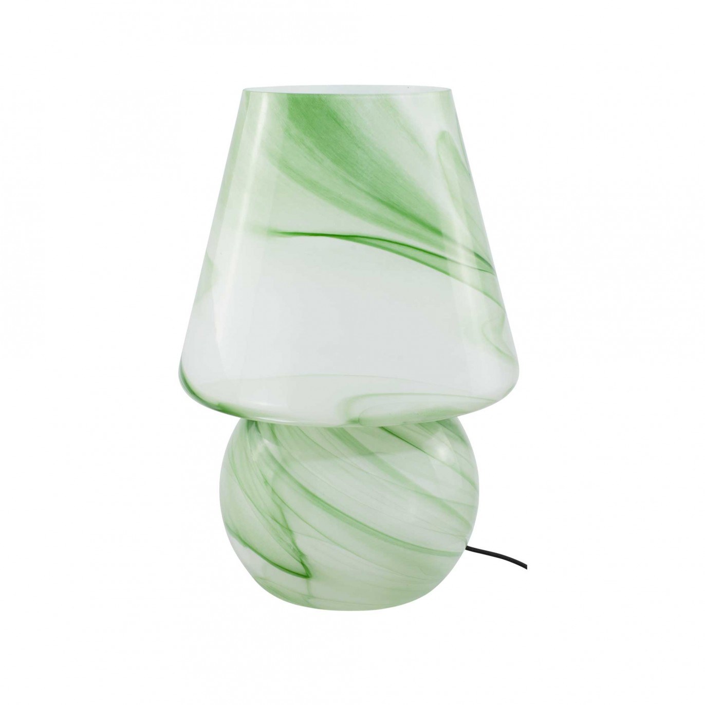 Lampe à poser XXL en verre effet marbré - VOLPA