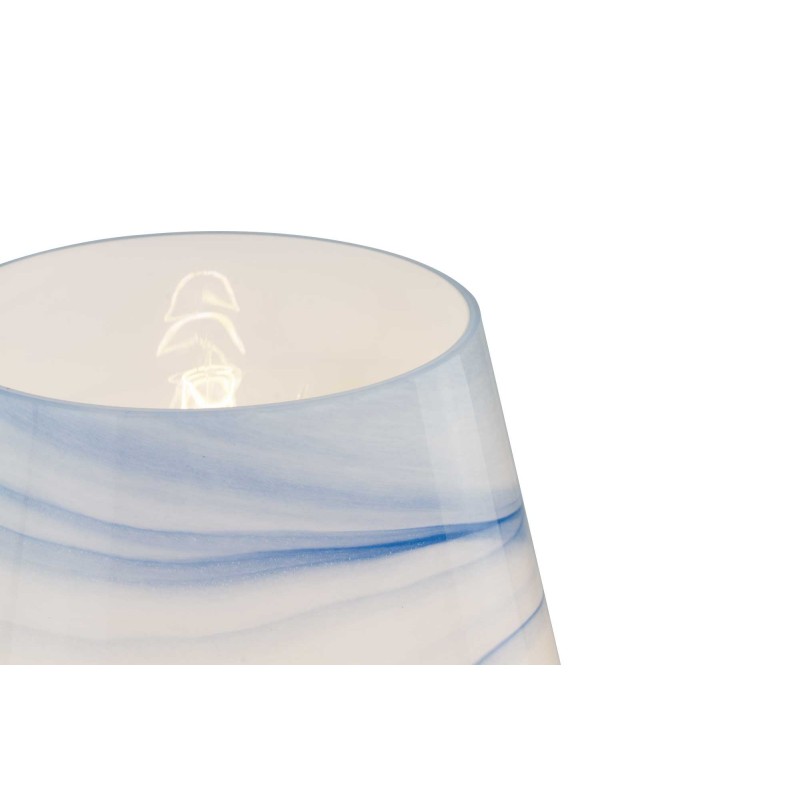 Lampe à poser XXL en verre effet marbré - VOLPA