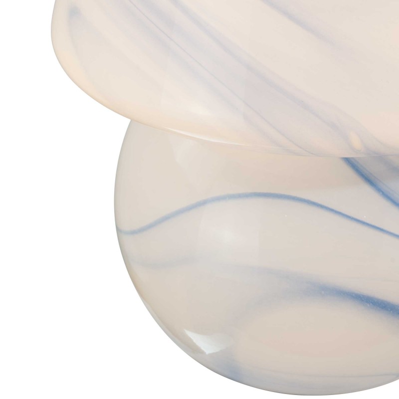 Lampe à poser XXL en verre effet marbré - VOLPA