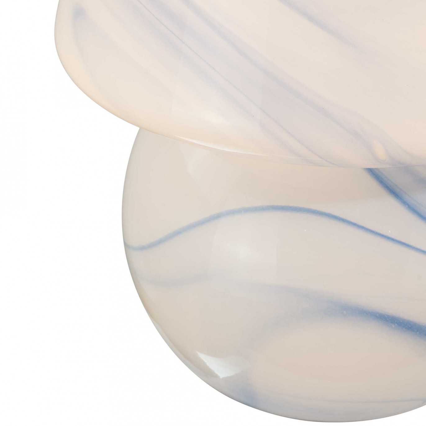 Lampe à poser XXL en verre effet marbré - VOLPA