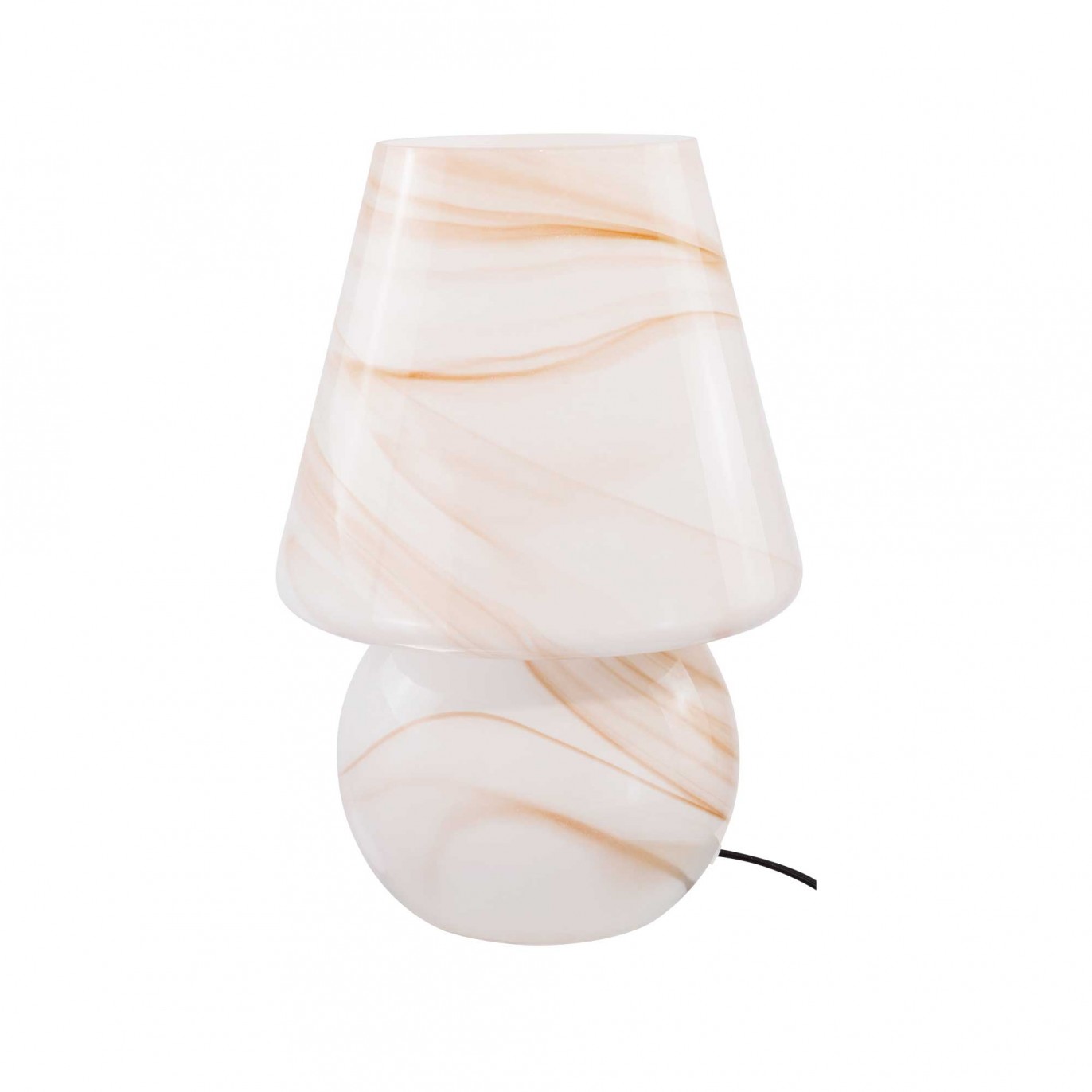 Lampe à poser XXL en verre effet marbré - VOLPA