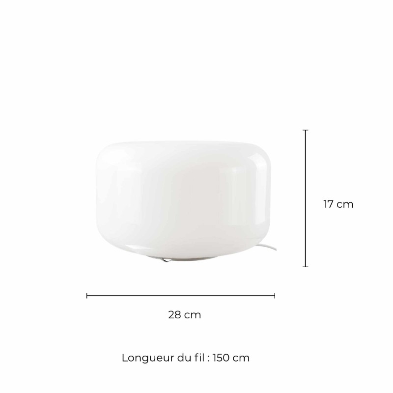 Lampe à poser en verre coloré pop - LIVO