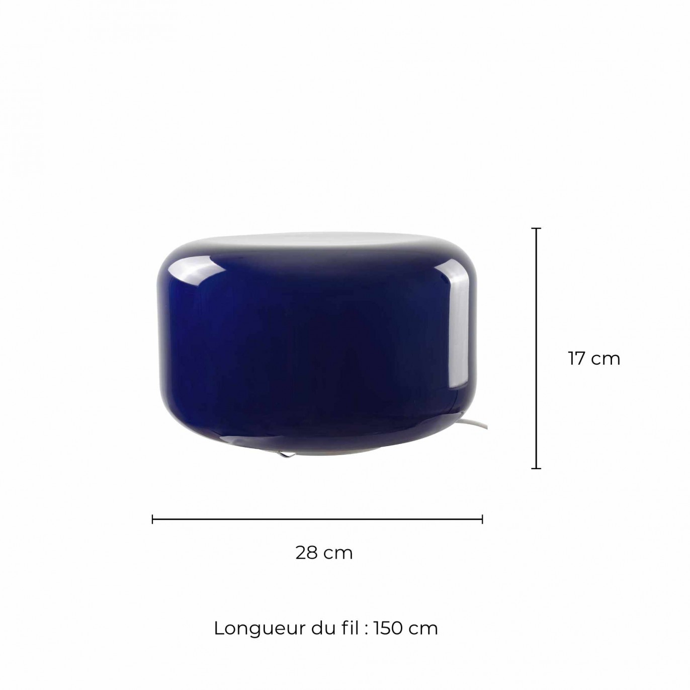 Lampe à poser en verre coloré pop - LIVO