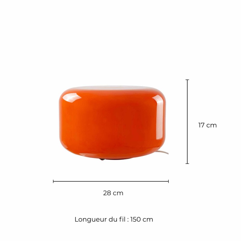 Lampe à poser en verre coloré pop - LIVO