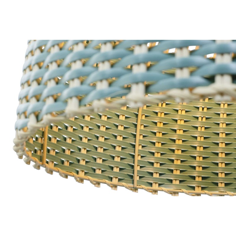 Suspension en rotin naturel et plastique recyclé coloré - SKIPP