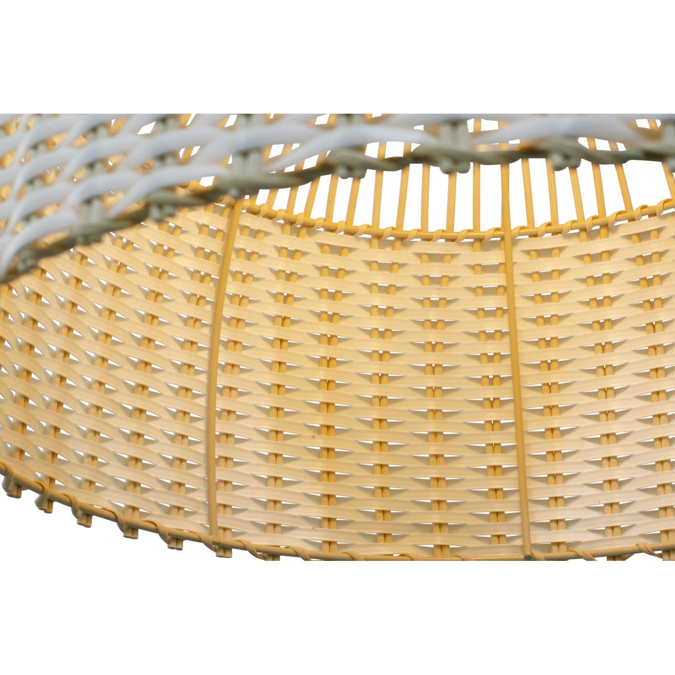 Suspension en rotin naturel et plastique recyclé coloré - SKIPP