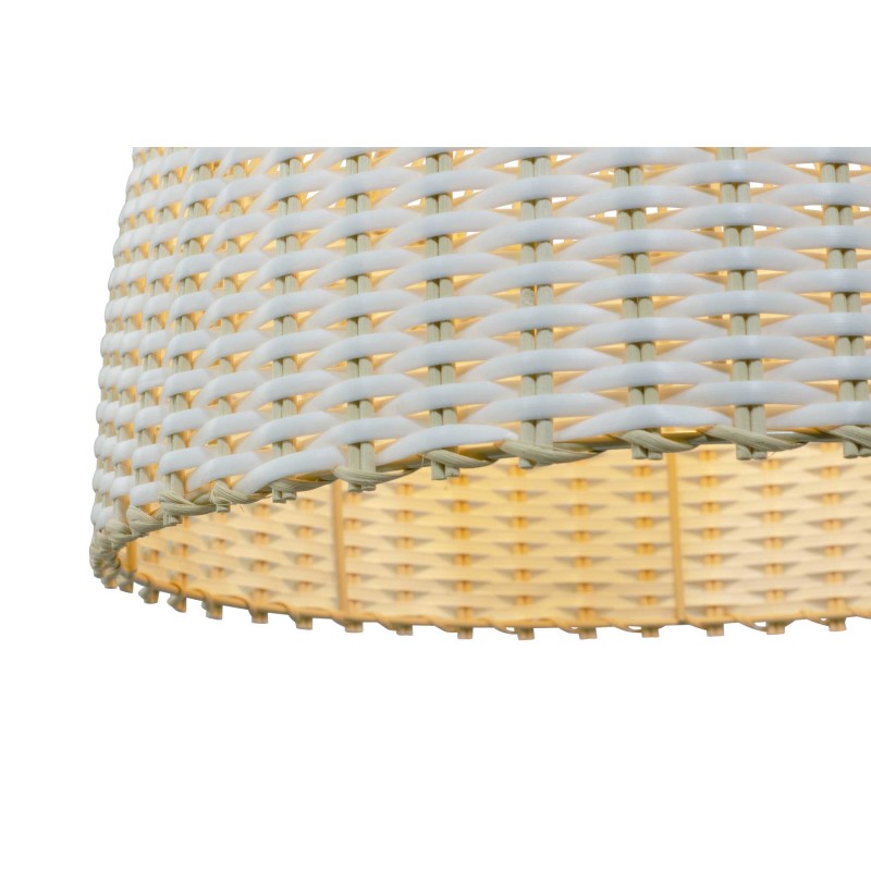 Suspension en rotin naturel et plastique recyclé coloré - SKIPP