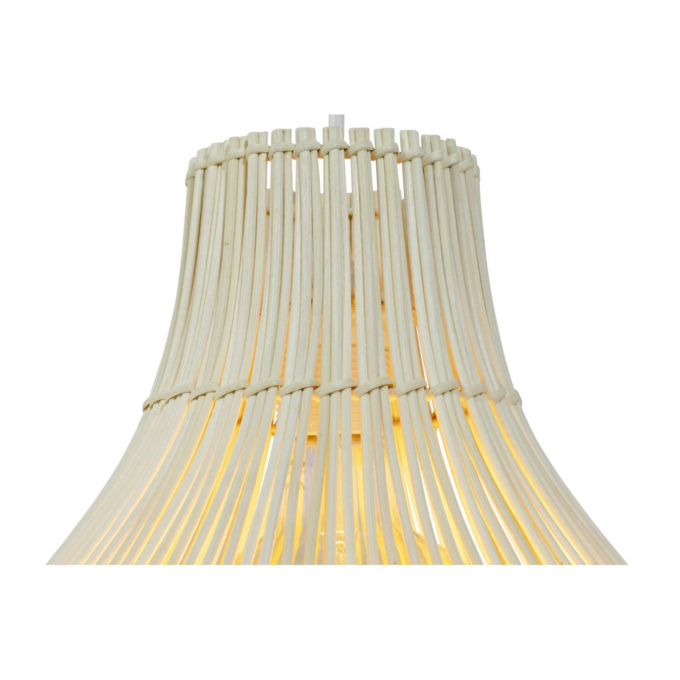 Suspension en rotin naturel et plastique recyclé coloré - SKIPP