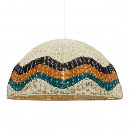 Suspension en rotin naturel 4 couleurs - PASCO