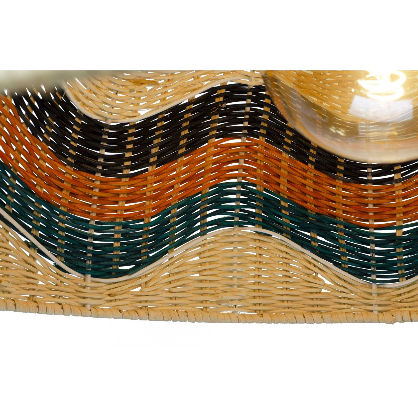 Suspension en rotin naturel 4 couleurs - PASCO
