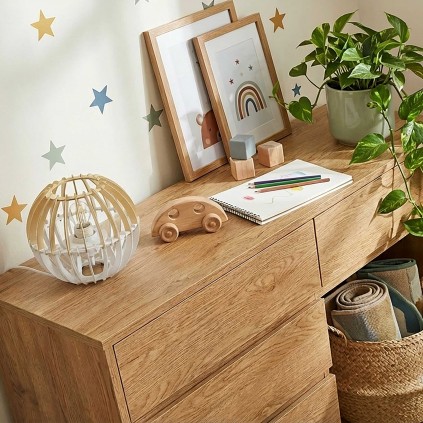 Lampe à poser en bois bicolore - COBLENCE