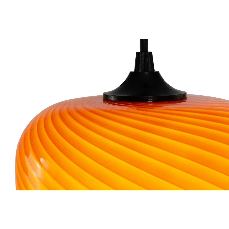 Suspension tube en verre coloré effet twisté - HARLO