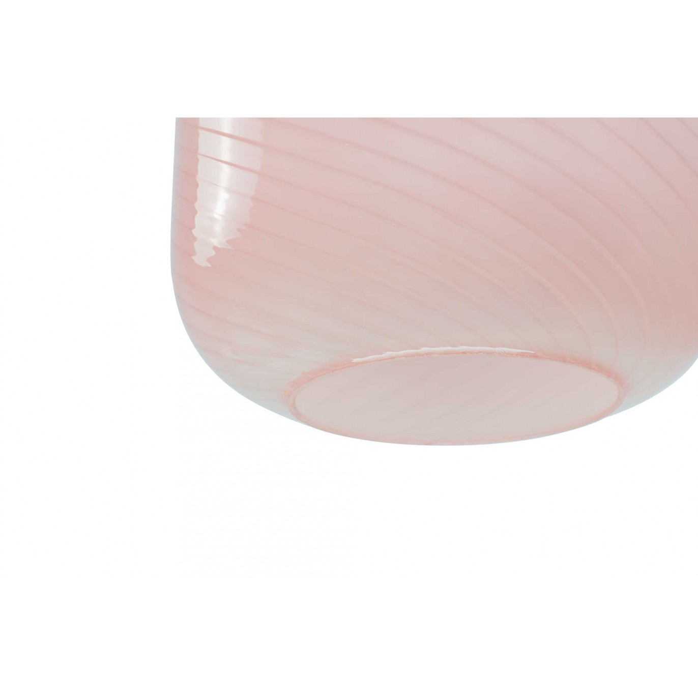 Suspension tube en verre coloré effet twisté - HARLO