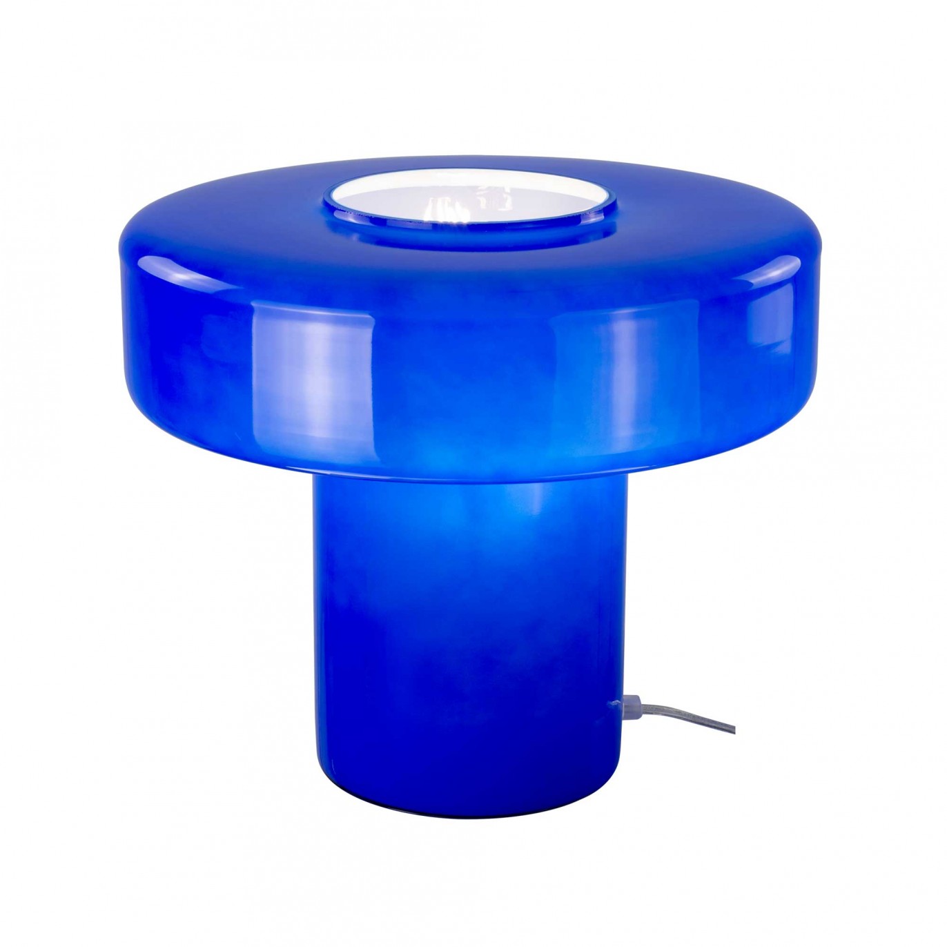 Lampe à poser XXL en verre coloré et style rétro - FOZA MAXI