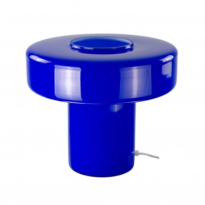 Lampe à poser XXL en verre coloré et style rétro - FOZA MAXI