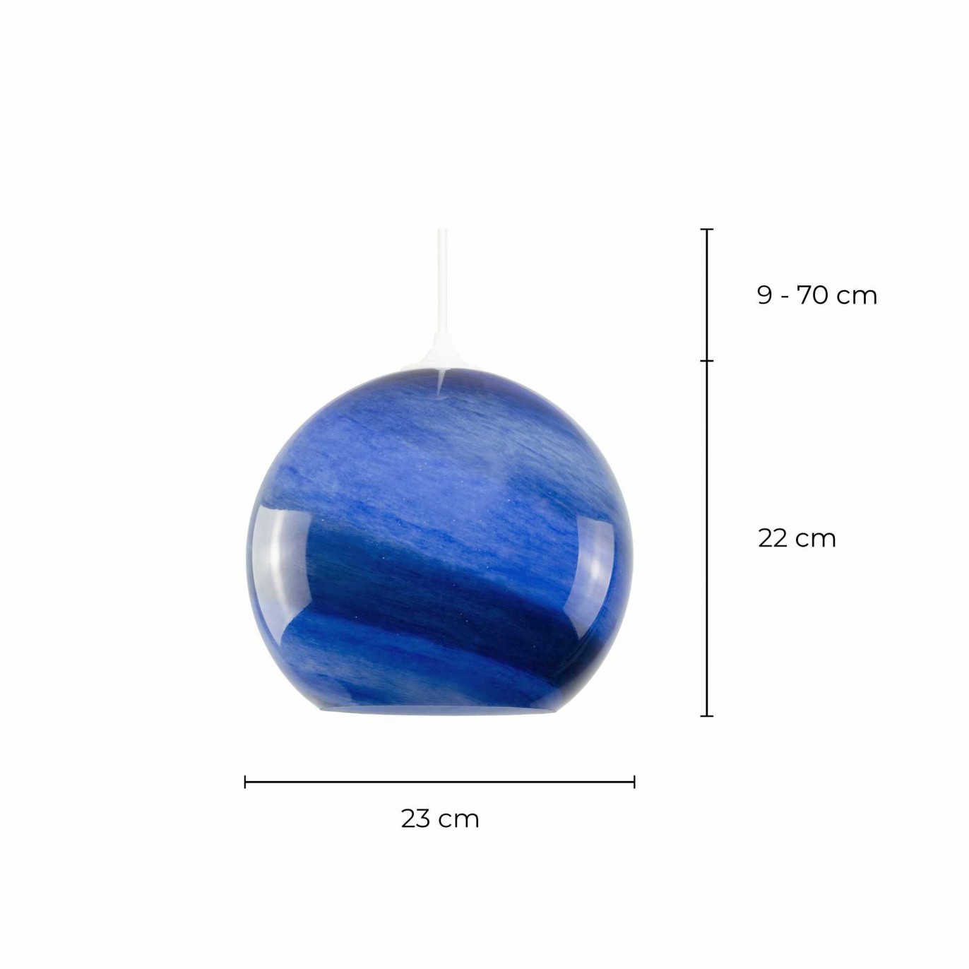 Suspension en verre soufflé - Artisanal - ASTROLIS
