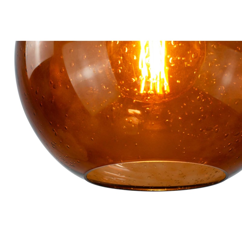 Suspension colorée en verre bullé - BULINE