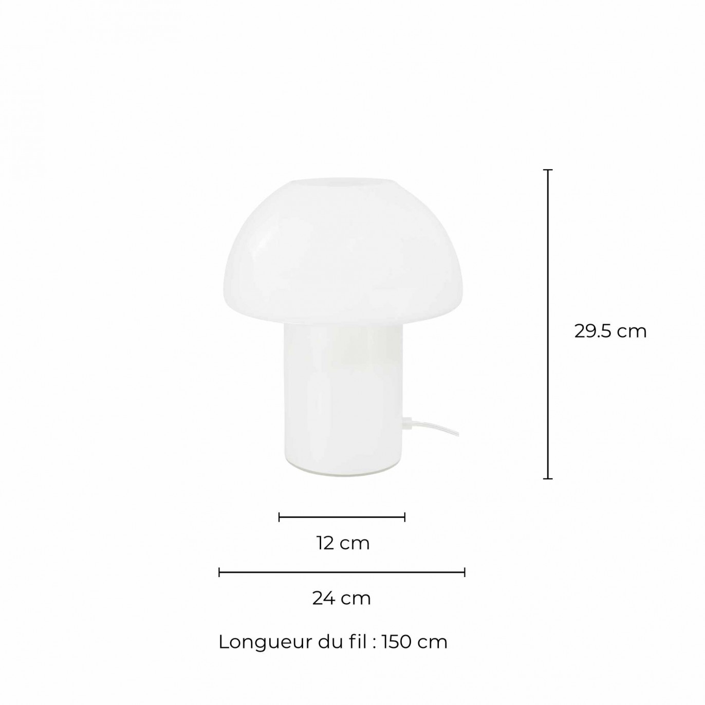 Lampe à poser en verre coloré style pop - MISSA