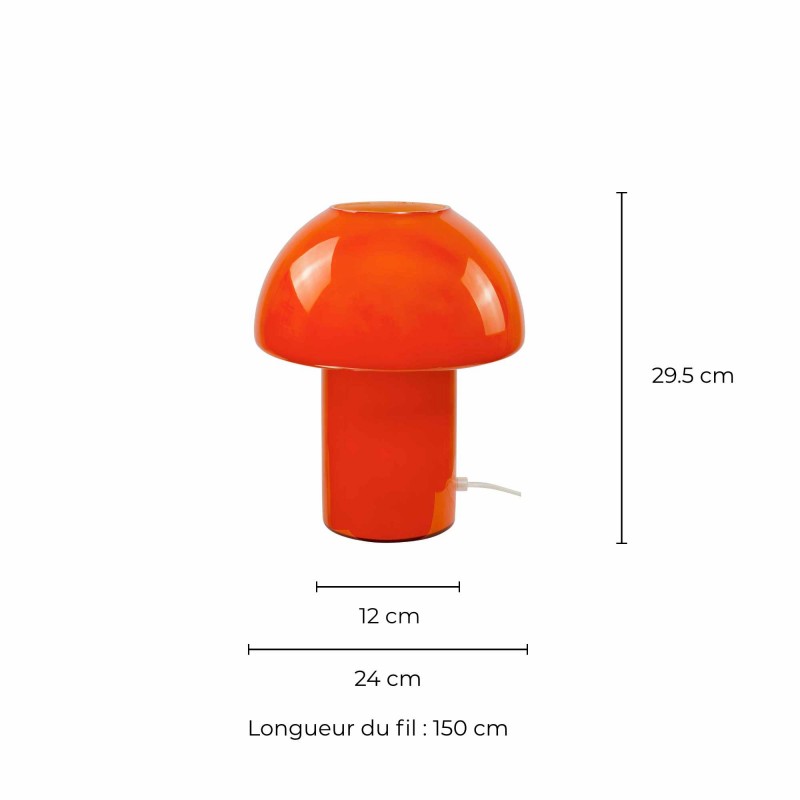 Lampe à poser en verre coloré style pop - MISSA