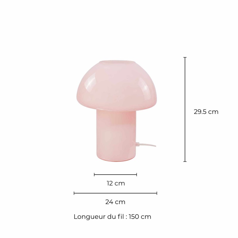 Lampe à poser en verre coloré style pop - MISSA