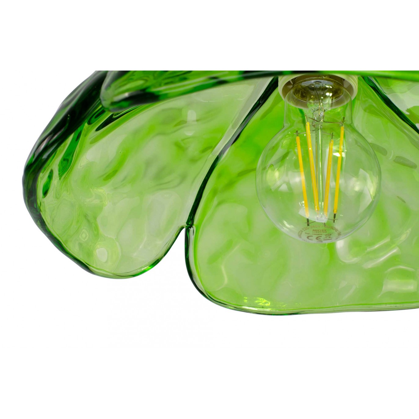 Suspension en verre coloré style rétro - KLOVER