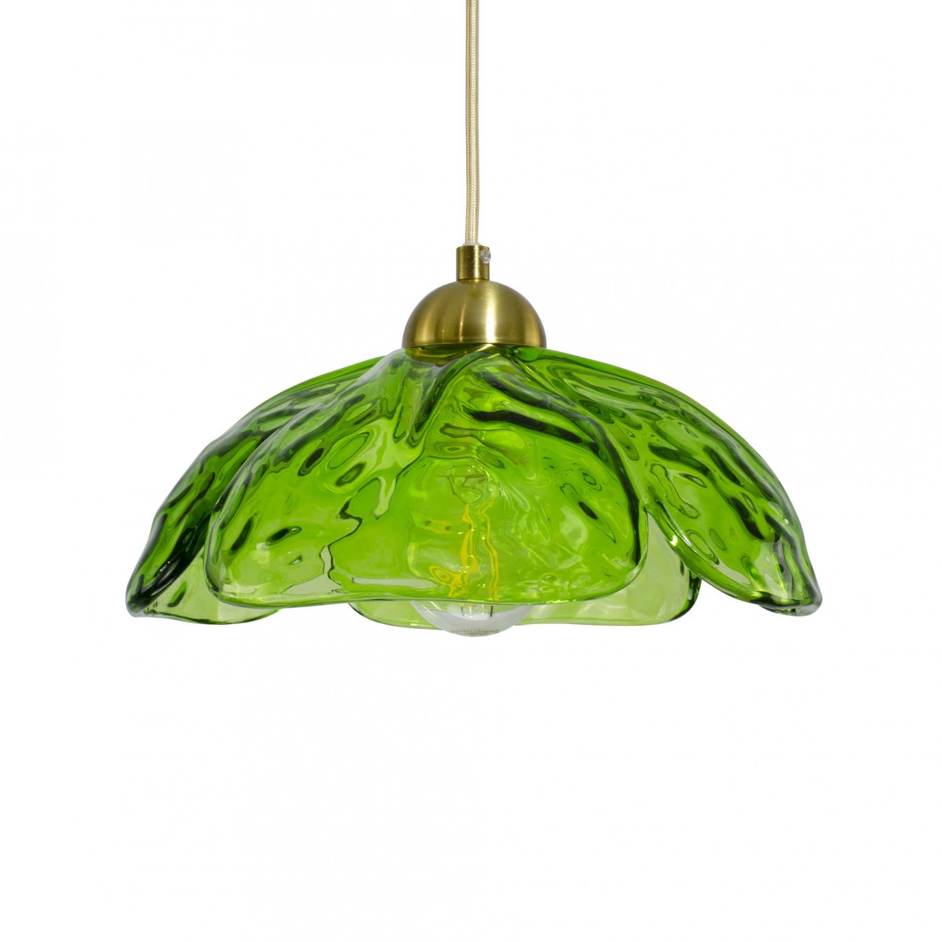 Suspension en verre coloré style rétro - KLOVER
