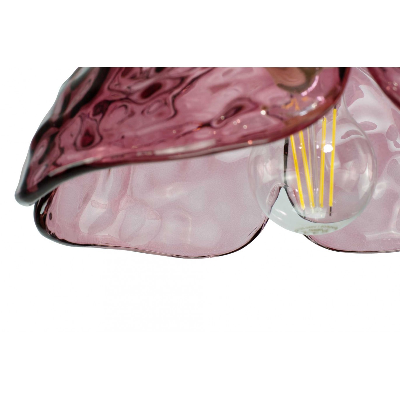 Suspension en verre coloré style rétro - KLOVER