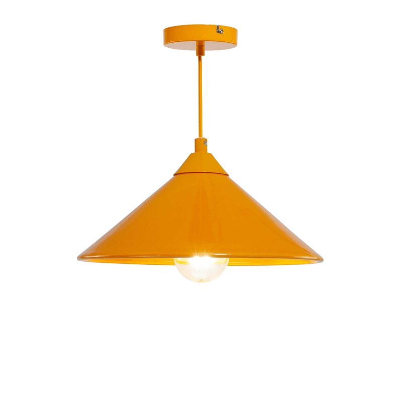 Suspension en céramique colorée et cordon textile - ZUMO