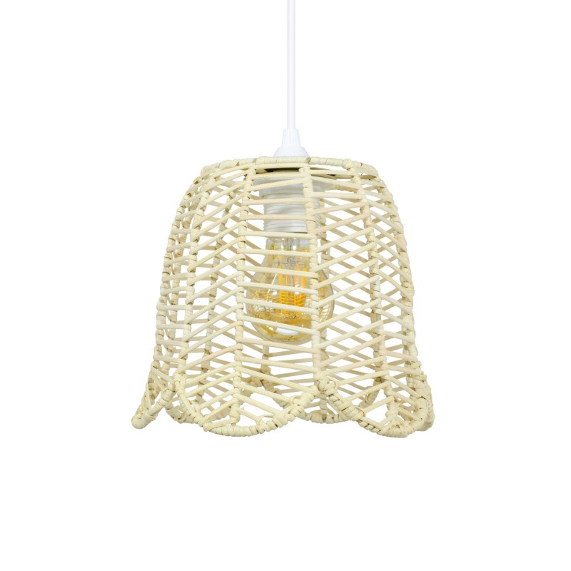 Suspension en rotin coloris naturel - NUFFA