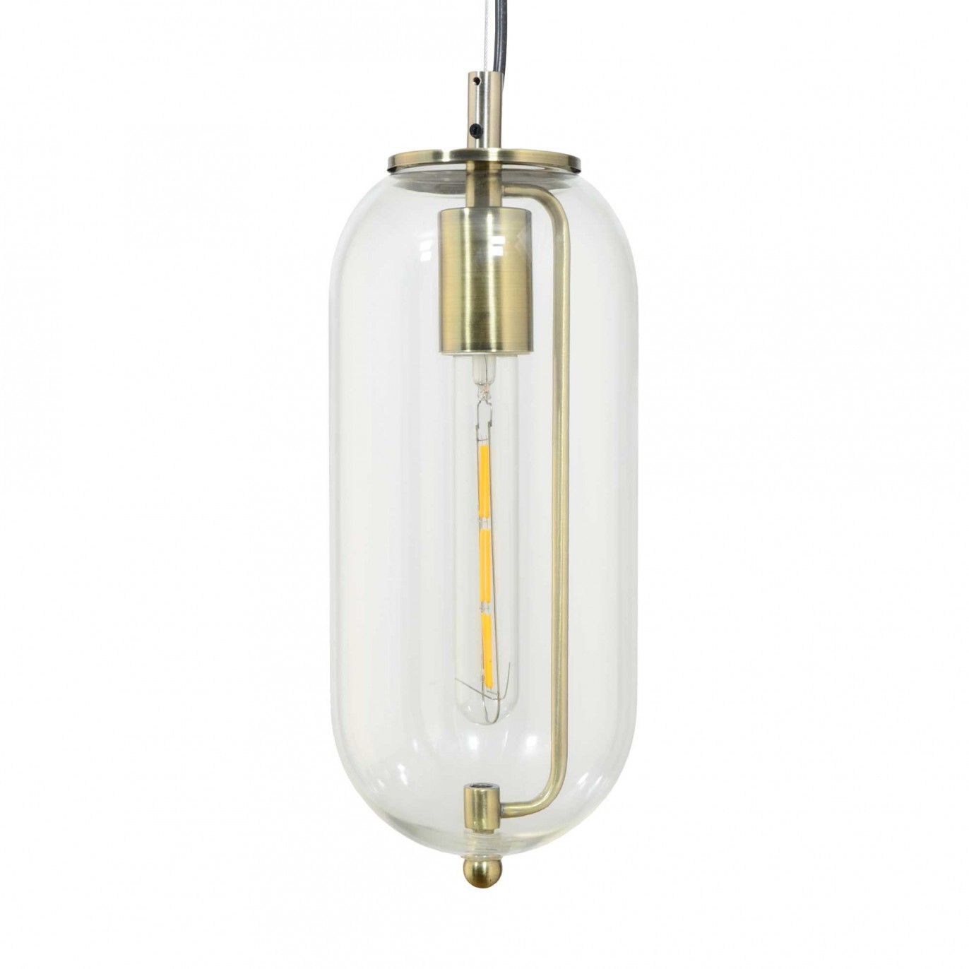 Suspension en métal et verre - Petit modèle - SENSIAL