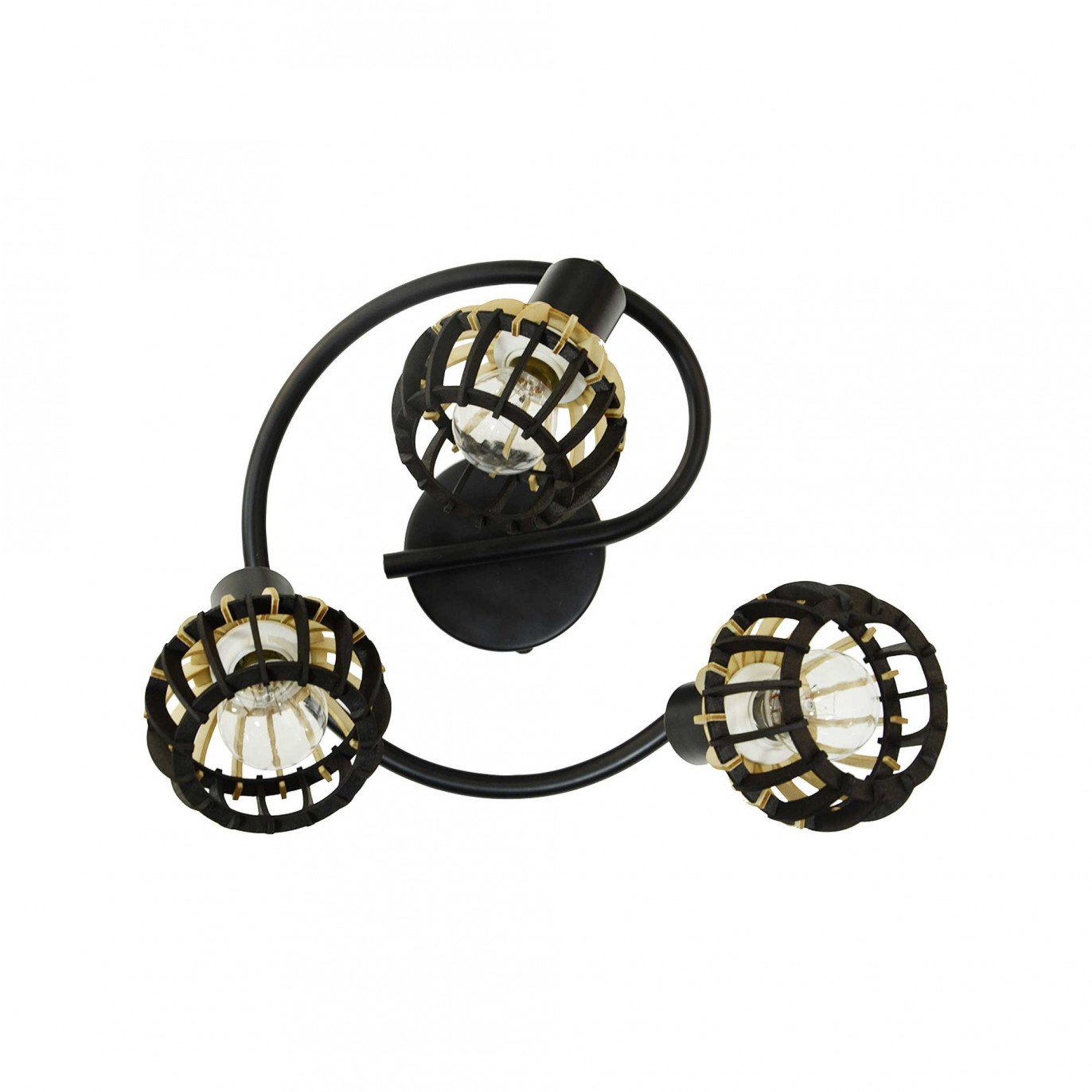 Plafonnier en bois 3 lumières - COBLENCE