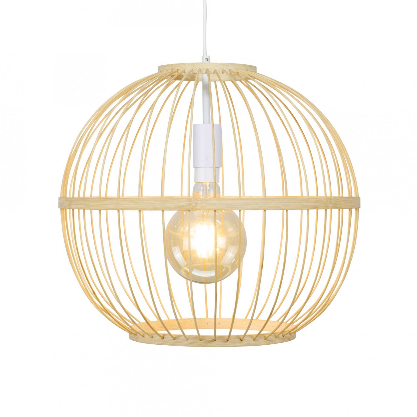 Suspension ronde en bambou - NANKIN