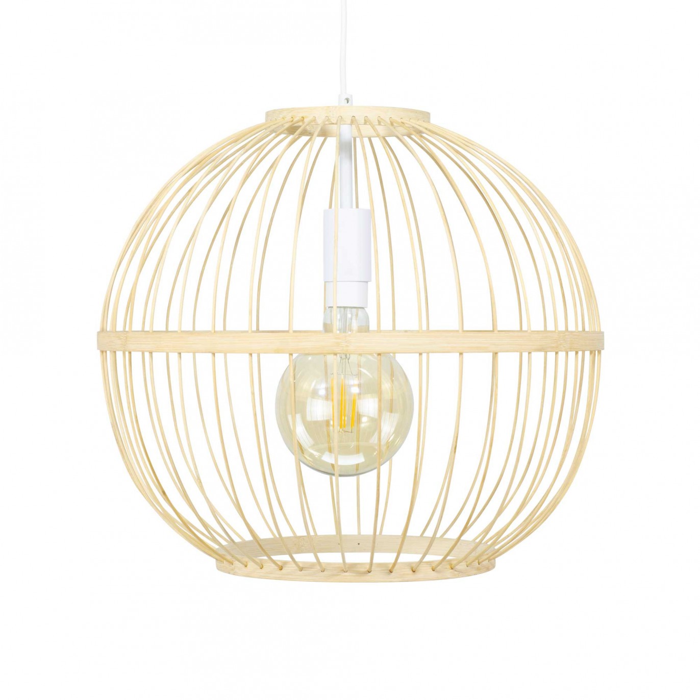 Suspension ronde en bambou - NANKIN