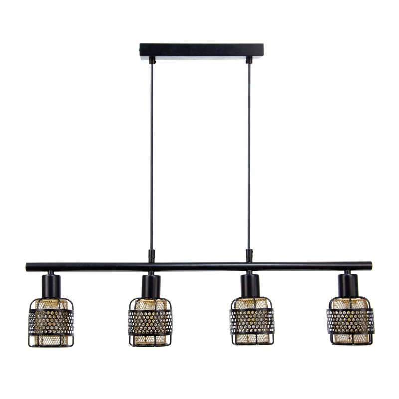 Suspension en métal bicolore 4 lumières - Nautil