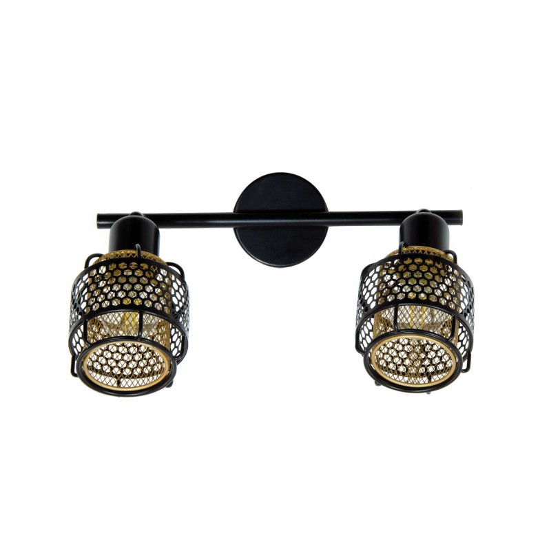 Applique murale en métal bicolore 2 lumières - NAUTIL