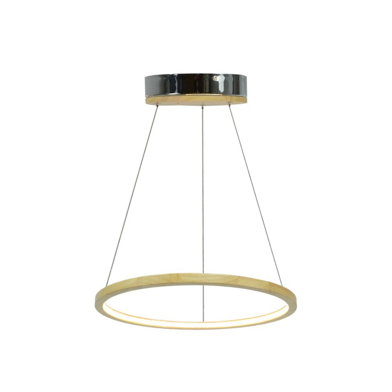 Suspension circulaire en bois et LED - Petit modèle - CECLON