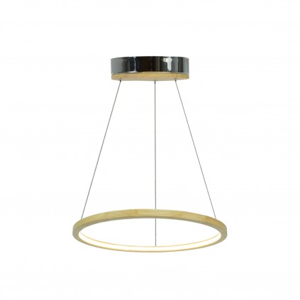 Suspension circulaire en bois et LED - Petit modèle - CECLON