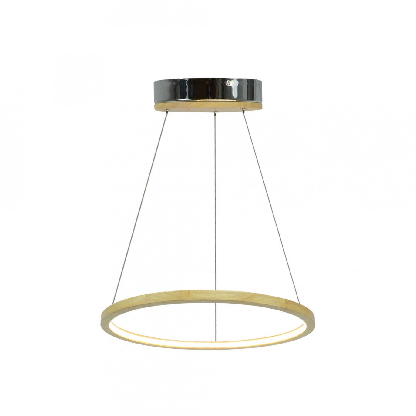 Suspension circulaire en bois et LED - Petit modèle - CECLON
