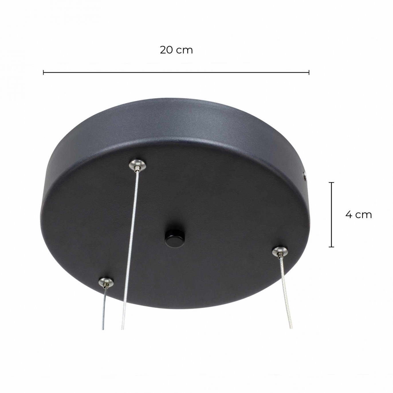 Suspension circulaire en aluminium et LED - Moyen modèle - VECLON