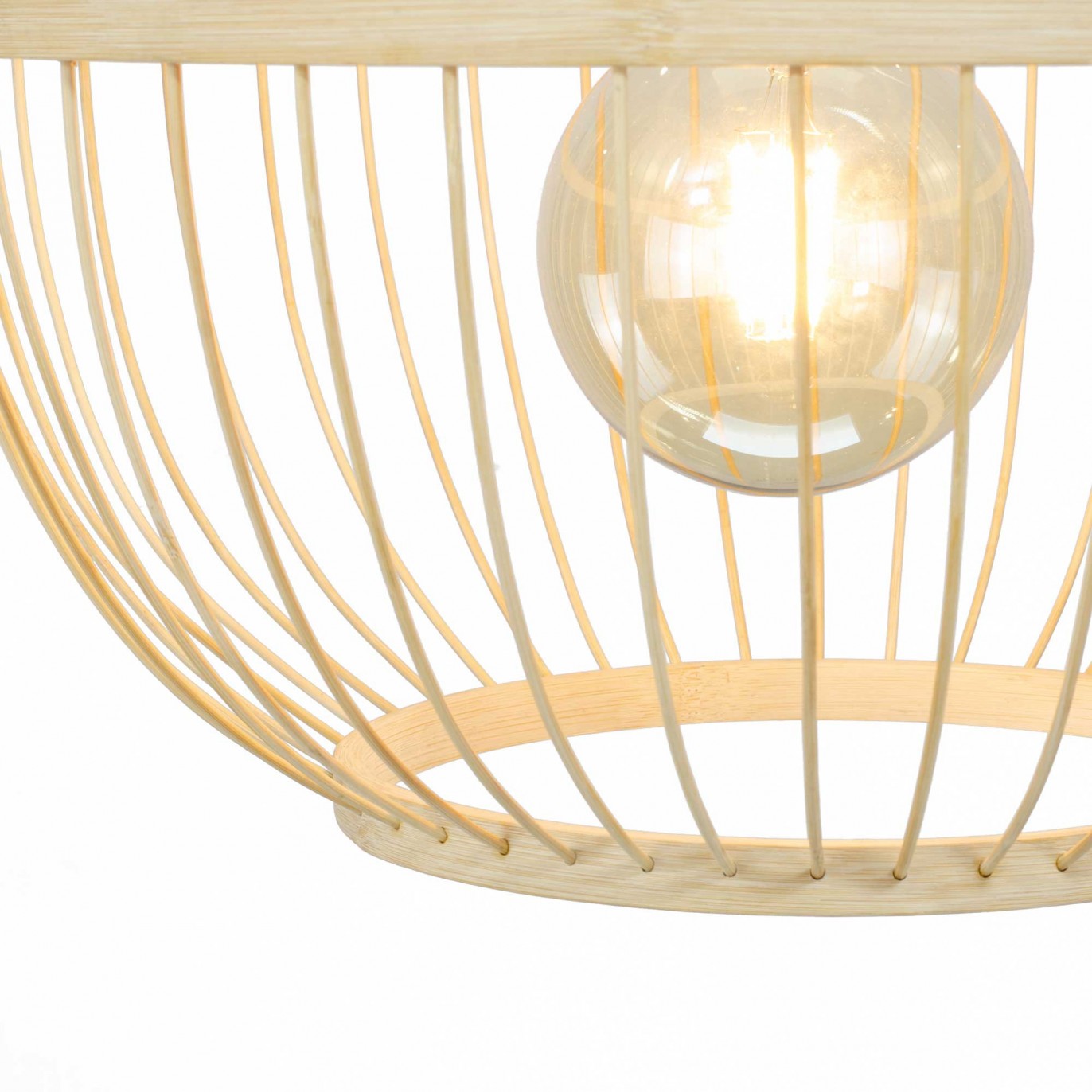 Suspension ronde en bambou - NANKIN